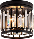 Larootsi Modern One- Light 1XE26 Pendant Light Ceiling Lamp Hanging Lighting Fixture with K9 Crystals for Kitchen Restaurant Cafe Dining Room Island Light Black Home & Garden > Lighting > Lighting Fixtures Larootsi BK c3  