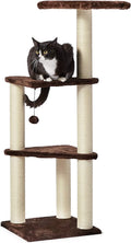 Multi-Level Cat Tree Indoor Climbing Activity Cat Tower with Scratching Posts, Cave, and Step Ladder, 19 X 19 X 50 Inches, Beige Sporting Goods > Outdoor Recreation > Boating & Water Sports > Swimming > Swim Goggles & Masks KOL DEALS Dark Brown Steps Tree Tower
