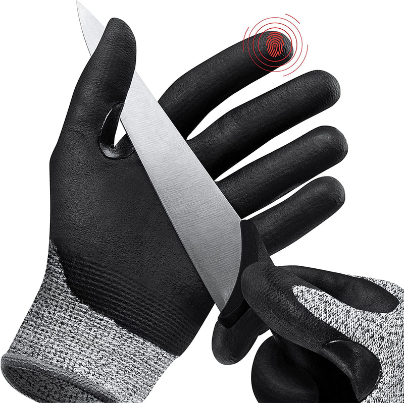 Nocry Cut Resistant Gloves - Ambidextrous, Food Grade, High Performance Level 5 Protection. Size Small, Complimentary Ebook Included Home & Garden > Kitchen & Dining > Kitchen Tools & Utensils NoCry Coated Large 