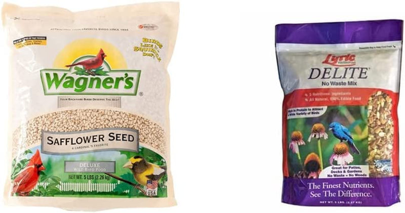 Wagner'S 57075 Safflower Seed Wild Bird Food, 5-Pound Bag Animals & Pet Supplies > Pet Supplies > Bird Supplies > Bird Food Wagner's Bird Food + Bird Food Mix  