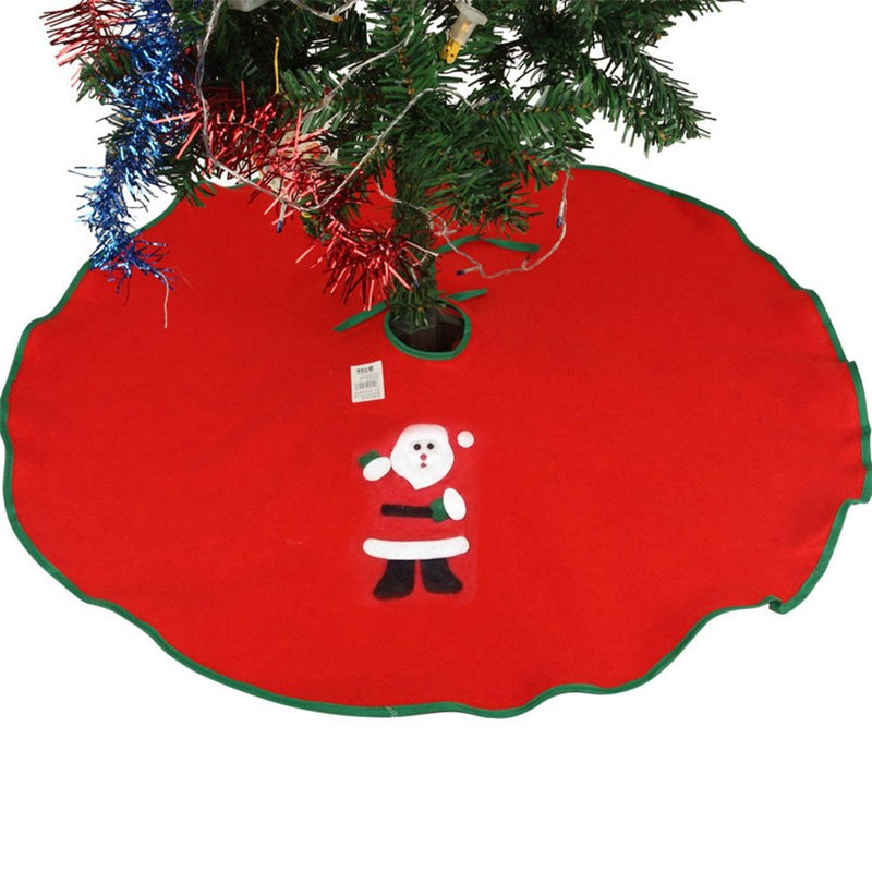 Santa Claus Christmas Tree Skirt Xmas Holiday Decoration Ornament Home Party Tree Skirt Mat Apron Home & Garden > Decor > Seasonal & Holiday Decorations > Christmas Tree Skirts Bonrich 60 cm a pattern 
