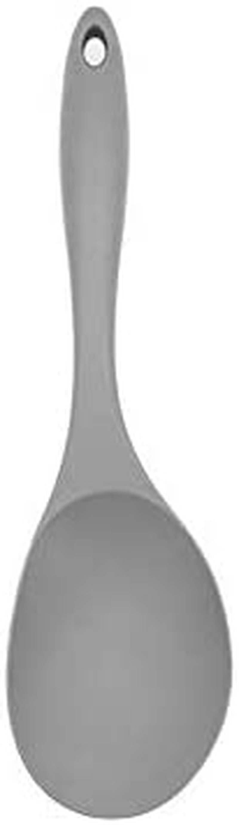 Cookers Mate Silicone Kitchen Cooking Utensil Set Extra Large XL - 6 Piece Non-Stick Heat Resistant Cookware, Premium Designed Tools Including Spatula, Spoon, Fish Turner and Ladle (Gray)