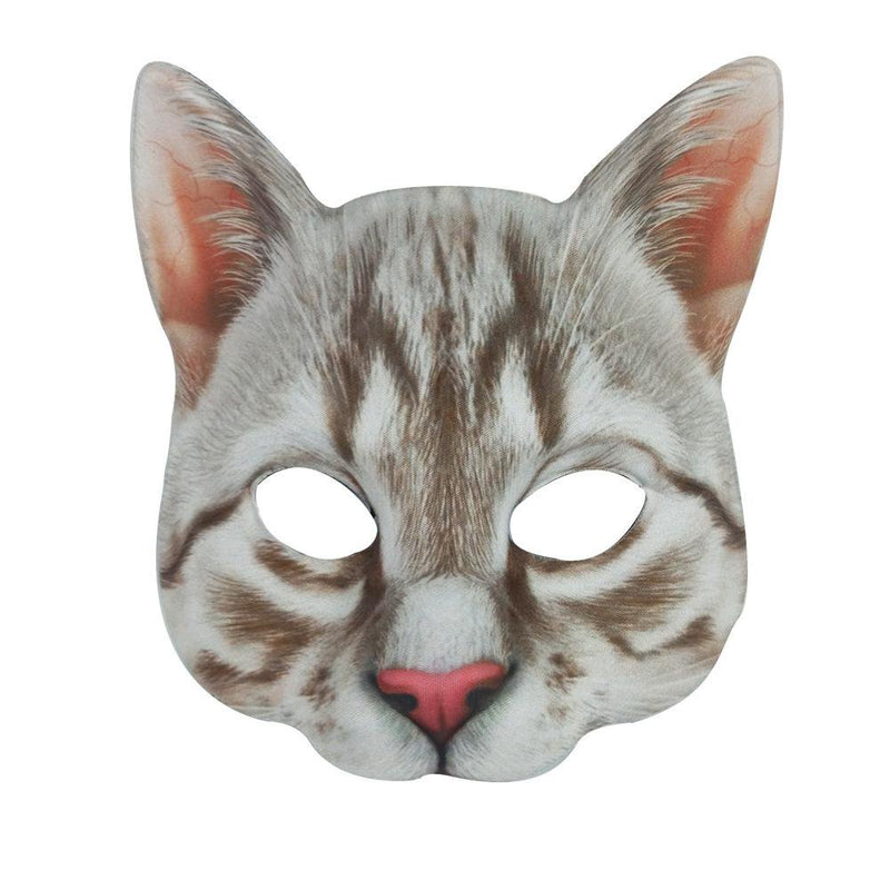 Halloween Novelty Mask Costume Party Cat Animal Mask Head Mask Apparel & Accessories > Costumes & Accessories > Masks EFINNY A  