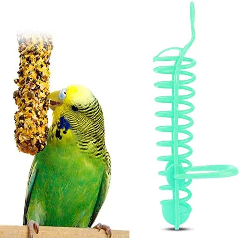 Hffheer Parrots Food Basket, Birds Feeding Perch Stand Fruit Vegetable Millet Container Birds Feeders Plastic Parrot Bird Cage Hanging Foraging Toys(Green) Animals & Pet Supplies > Pet Supplies > Bird Supplies > Bird Cage Accessories > Bird Cage Food & Water Dishes Hffheer   
