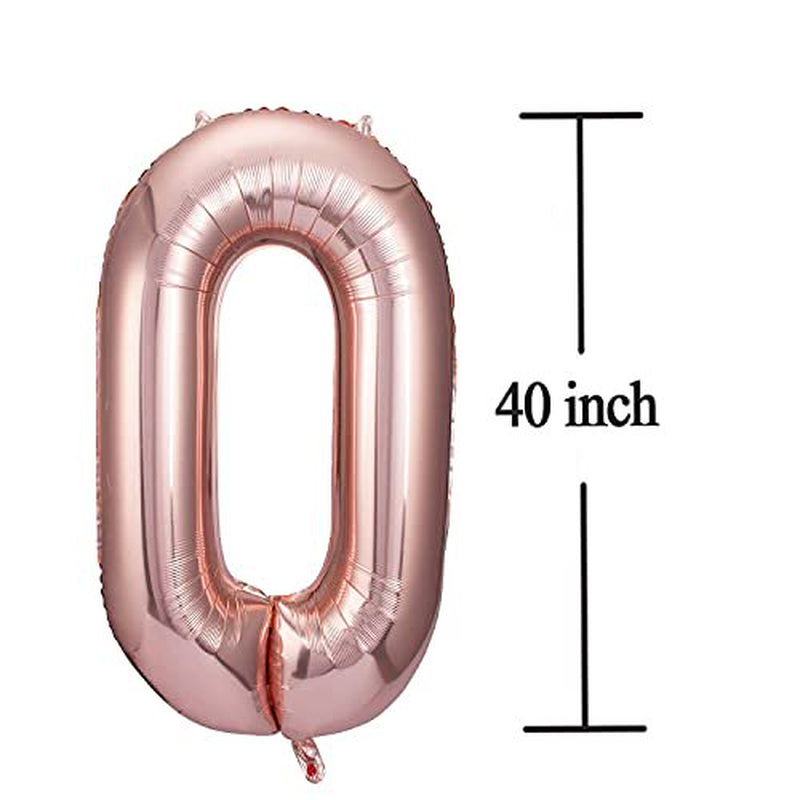 Rose Gold 50 Number Balloons Big Giant Jumbo Large Number 50 Foil Mylar Balloons for Women Men 50Th Birthday Party Supplies 50 Anniversary Events Decorations-40 Inch Arts & Entertainment > Party & Celebration > Party Supplies COLORFUL ELVES   