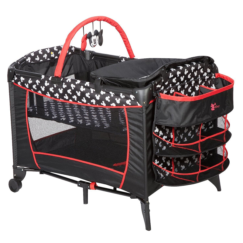 Disney Baby Sweet Wonder Playard, Foldable Baby Playpen: with Newborn Bassinet, Toy Arch, and Carry Bag, Minnie Garden Delight Sporting Goods > Outdoor Recreation > Fishing > Fishing Rods Disney Mickey Silhouette  