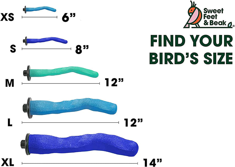 Sweet Feet and Beak Safety Pumice Perch Bird Toy - Trims Nails and Beak - Promotes Healthy Feet - Safe Non-Toxic Bird Supplies for Bird Cages - Medium 10" Animals & Pet Supplies > Pet Supplies > Bird Supplies > Bird Toys Sweet Feet and Beak   