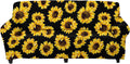 Doginthehole African Ethnic Style Sofa Slipcover Stretch Sofa Slipcover,Non Slip Fabric Couch Covers for Sectional Sofa Cushion Covers Furniture Protector Home & Garden > Decor > Chair & Sofa Cushions doginthehole Sunflower Large 