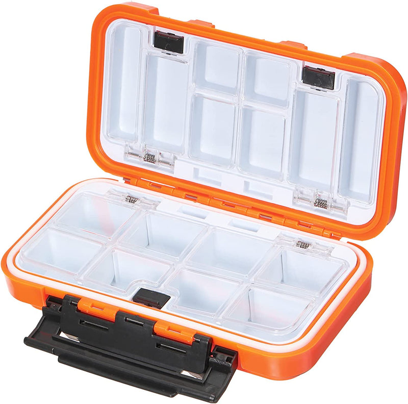 PATIKIL Waterproof Fishing Lure Box, Two-Sided Plastic Fish Tackle Bait Case Storage Container, Orange Sporting Goods > Outdoor Recreation > Fishing > Fishing Tackle PATIKIL   