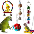 Sunnyheart 5Pcs Bird Parrot Toys Hanging Bell Pet Bird Cage Hammock Swing Toy Hanging Toy for Small Parakeets Cockatiels, Conures, Macaws, Parrots, Love Birds, Finches (Bird Swing Ladder Toys)… Animals & Pet Supplies > Pet Supplies > Bird Supplies > Bird Toys SunnyHeart SS-PP-Bird Swing Ladder Toys  