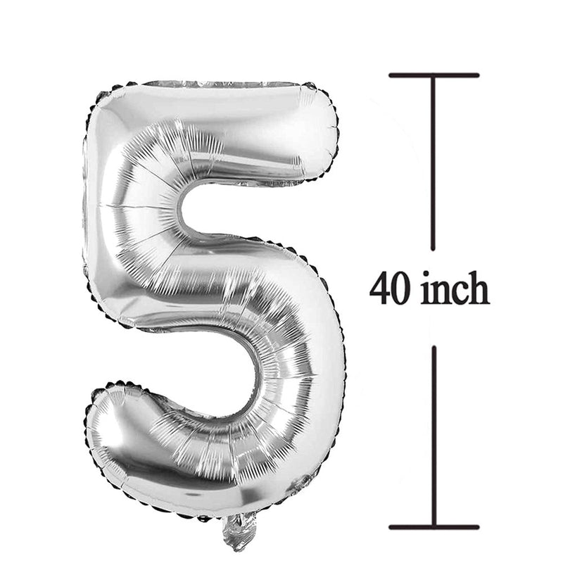 Silver 50 Number Balloons Big Giant Jumbo Large Number 50 Foil Mylar Balloons for Women Men 50Th Birthday Party Supplies 50 Anniversary Events Decorations-40 Inch Arts & Entertainment > Party & Celebration > Party Supplies Colorful Elves   