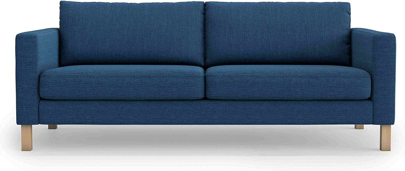 MASTERS of COVERS Thick Polyester Material Snug Fit Karlstad 3 Seat (Not 2 Seat) Sofa Cover Slipcover for the IKEA Karlstad Three Seat Slipcover Replacement-Light Grey (Length:80'') Home & Garden > Decor > Chair & Sofa Cushions MASTERS OF COVERS Navy Blue  