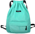 Gym Drawstring Backpack Water Resistant String Bag Nylon Cinch Sport Bag Sackpack