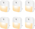 YRWXZYO 6 Pack Night Light Plug In, White LED Nightlights with Smart Dusk to Dawn Sensor, Plug into Wall Nightlights Suitable for Bedroom, Bathroom, Hallway, Kitchen, Stairs, Kids, Adults, Kids Room