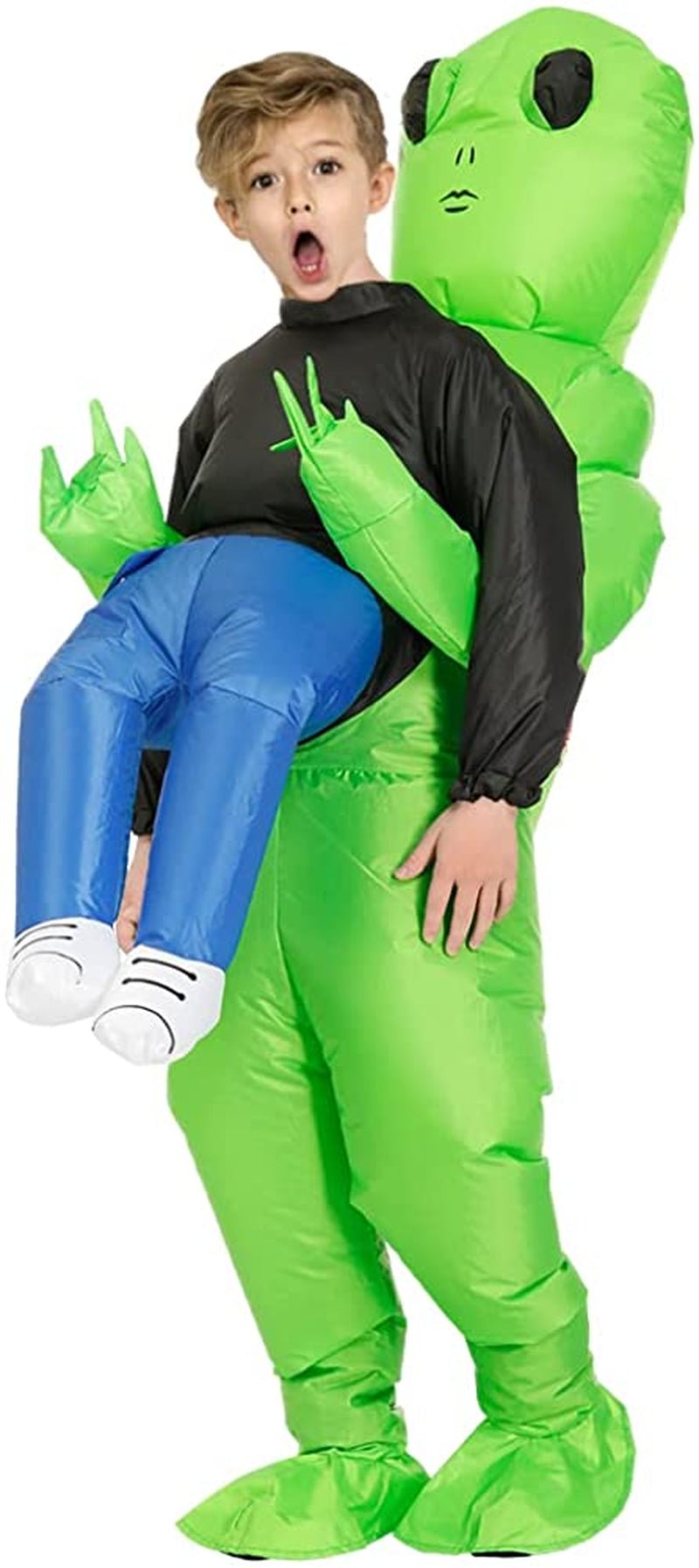 Poptrend Inflatable Alien Costume Inflatable Halloween Costumes Blow up Alien Costume for Halloween, Easter,Christmas…  Poptrend Kids Alien  