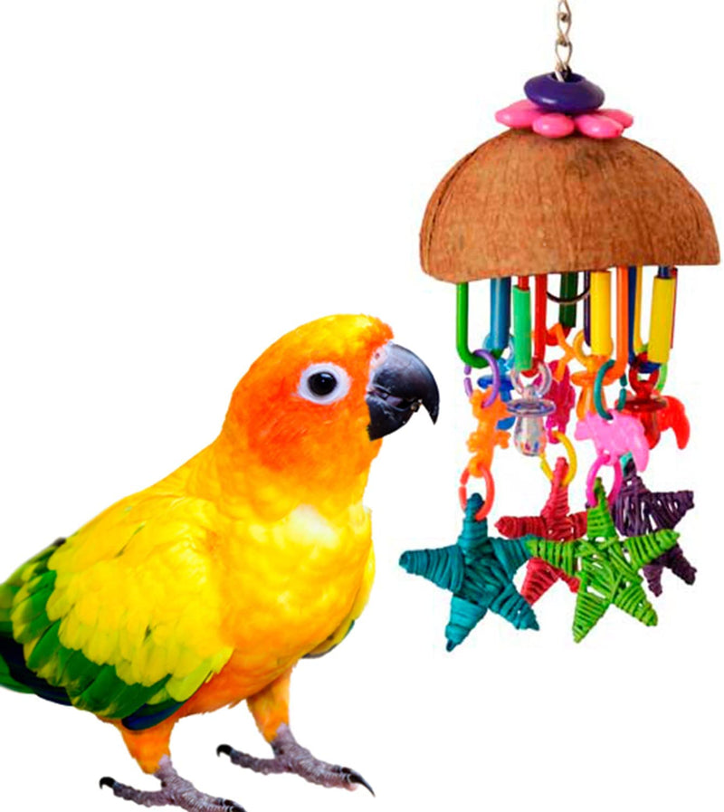 Super Bird Creations SB896 Seeing Stars Bird Toy, Small/Medium Bird Size, 9.5" X 3.5" Animals & Pet Supplies > Pet Supplies > Bird Supplies > Bird Toys Super Bird Creations, LLC   