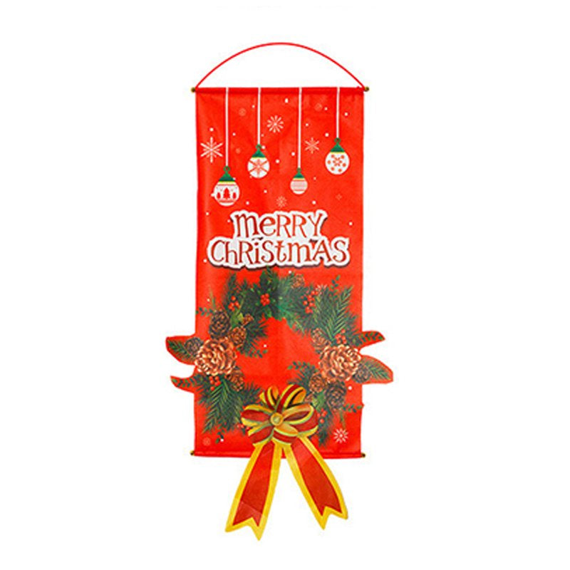 Christmas Porch Sign Banner Christmas Wall Decoration Party Supplies for Home Front Door New  808487639 TYPE-05  