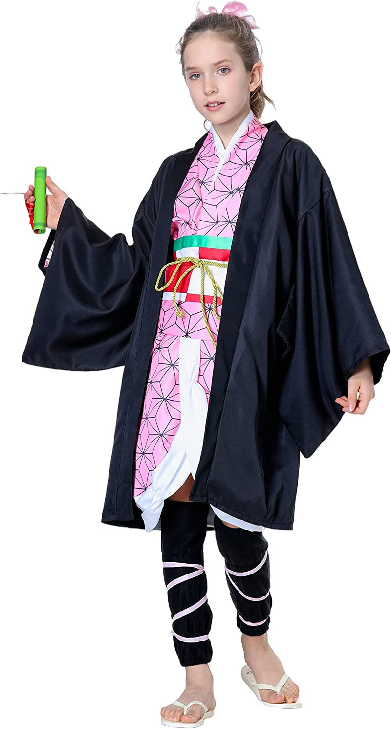 SAMDIGO Anime Slayer Cosplay Costume Outfit, Kimono Costume Outfits Halloween Christmas  SAMDIGO   