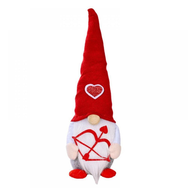 1Pc Valentines Gnomes Plush Decorations - Valentines Day Mr & Mrs Handmade Swedish Tomte Decor - Valentines Home Table Elf Gnomes Decor Ornaments -Sweet Valentines Gift Home & Garden > Decor > Seasonal & Holiday Decorations TUOWEI Male  