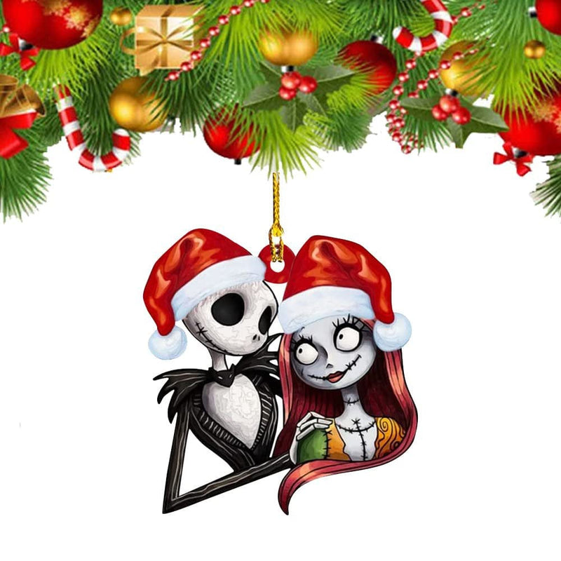 1Pcs Christmas Fear Decoration Pendant Nightmare before Christmas Jack and Sally Christmas Ornament for Home Christmas Tree Decor Home & Garden > Decor > Seasonal & Holiday Decorations& Garden > Decor > Seasonal & Holiday Decorations shenzhenshiaoxiankejiyouxiangongsi 1Pcs-Style C  