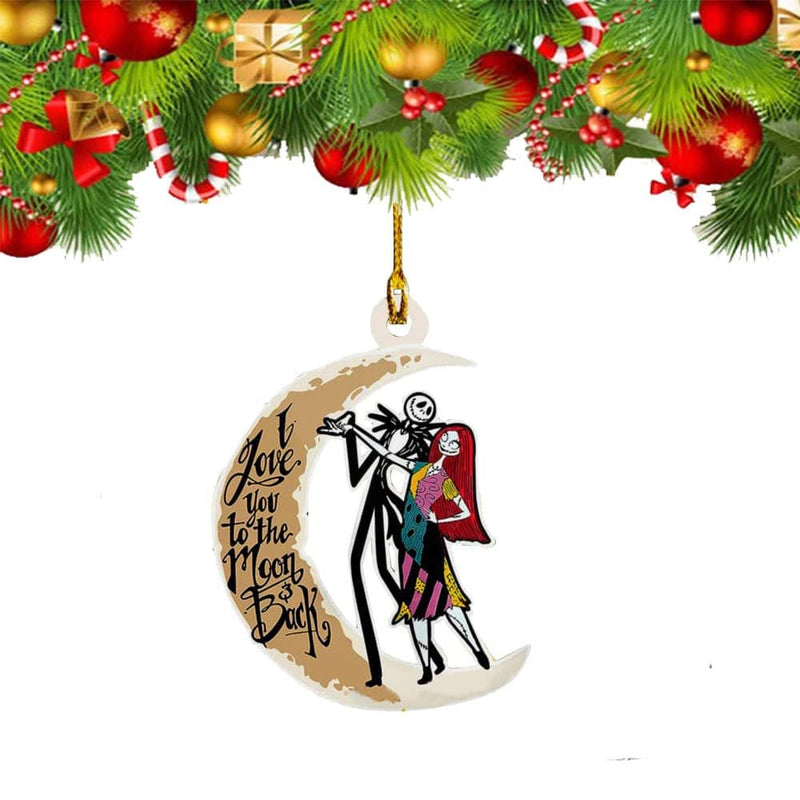 1Pcs Christmas Fear Decoration Pendant Nightmare before Christmas Jack and Sally Christmas Ornament for Home Christmas Tree Decor Home & Garden > Decor > Seasonal & Holiday Decorations& Garden > Decor > Seasonal & Holiday Decorations shenzhenshiaoxiankejiyouxiangongsi 1Pcs-Style D  