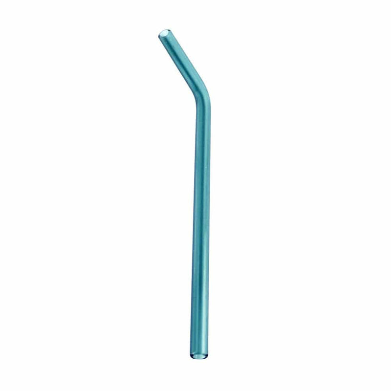 1Pcs Handmade Glass Straw Straight Bend Drinking Straws Reusable Eco-Friendly Household Tea Juice Events Party Favors Supplies Blue-Gray Arts & Entertainment > Party & Celebration > Party Supplies CN Blue-Gray  