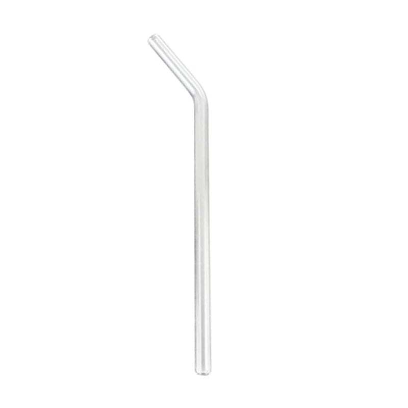 1Pcs Handmade Glass Straw Straight Bend Drinking Straws Reusable Eco-Friendly Household Tea Juice Events Party Favors Supplies Blue-Gray Arts & Entertainment > Party & Celebration > Party Supplies CN Transparent  
