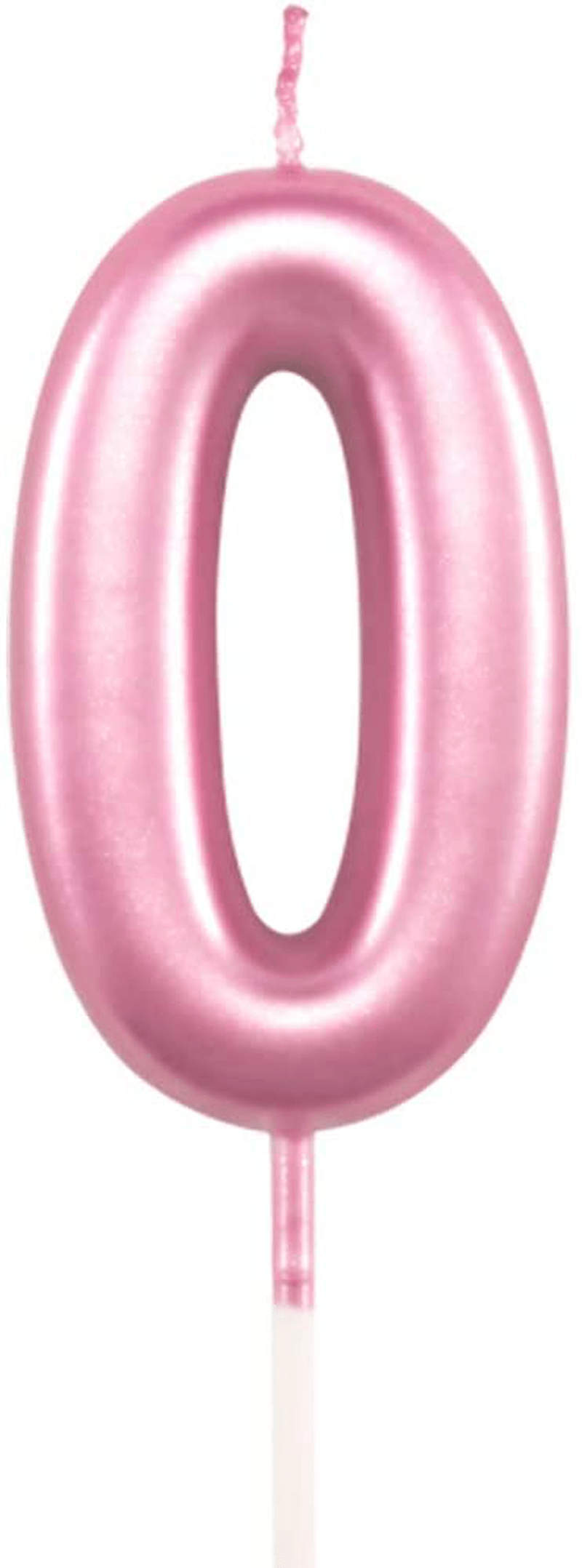 1st Birthday Candle First Year Pink Happy Birthday Number One Candles for Cake Topper Decoration for Party Kids Adults Numeral 1 10 100 11 21 16 14 12 18 13 11 91 Home & Garden > Decor > Home Fragrances > Candles XNOVA Number 0  