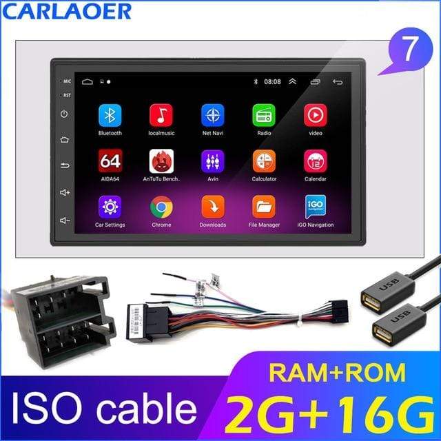 2 Din Android 8.1 Car Multimedia Video Player  7" Vehicles & Parts > Vehicle Parts & Accessories > Motor Vehicle Electronics KOL DEALS Russian Federation 2G 16G ISO 
