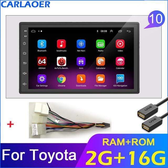 2 Din Android 8.1 Car Multimedia Video Player  7" Vehicles & Parts > Vehicle Parts & Accessories > Motor Vehicle Electronics KOL DEALS Russian Federation 2G 16G TOYOTA 