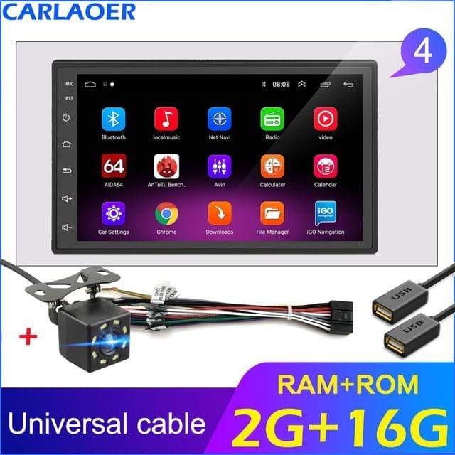 2 Din Android 8.1 Car Multimedia Video Player  7" Vehicles & Parts > Vehicle Parts & Accessories > Motor Vehicle Electronics KOL DEALS Russian Federation 2G 16G CAM 
