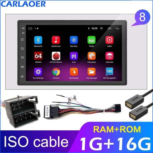 2 Din Android 8.1 Car Multimedia Video Player  7" Vehicles & Parts > Vehicle Parts & Accessories > Motor Vehicle Electronics KOL DEALS Russian Federation 1G 16G ISO 