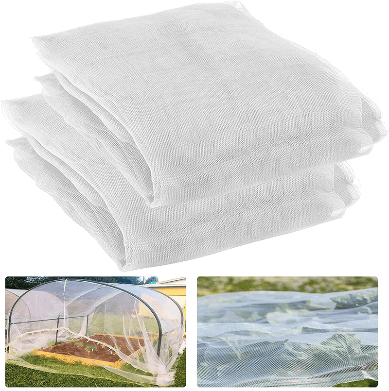 2 Pack 9.8 Ft X 6.5Ft Garden Netting - Garden Screen Mesh Netting Garden Plant Covers for Vegetales Fruits Flowers Sporting Goods > Outdoor Recreation > Camping & Hiking > Mosquito Nets & Insect Screens Alphatool 9.8 X 6.5  