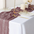 2 Pack Beige Cheesecloth Table Runners, 10Ft Gauze Table Runner Boho Wedding Cheese Cloths Decor for Bridal Baby Shower Arch Birthday Party Easter Decorations Home & Garden > Decor > Seasonal & Holiday Decorations eQFeast Cameo Brown  