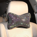 2 Pack Car Neck Pillow for Driving Seat Auto Headrest Cushion Head Rest Neck Support Relax Crystal Rhinestone Diamond Interior Bling Accessories for Women Girly Comfortable White Sporting Goods > Outdoor Recreation > Winter Sports & Activities Carwales Colorful  