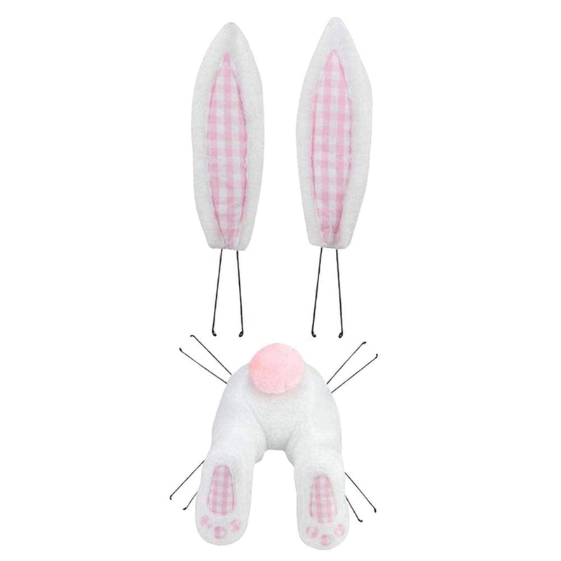 2 Pack Cute Easter Bunny Butt with Ears Wreath Hanging Decor Home & Garden > Decor > Seasonal & Holiday Decorations Magideal   