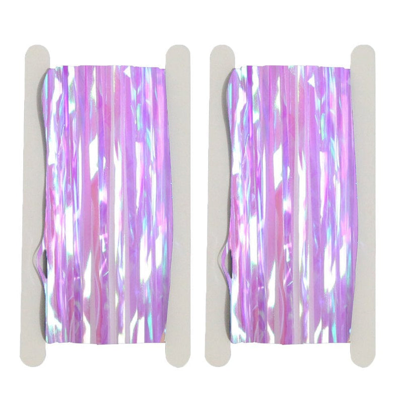 2 Pack Fringe Curtains Party Decorations,Tinsel Backdrop Curtains for Parties,Photo Booth Wedding Graduations Birthday Christmas Event Party Supplies Arts & Entertainment > Party & Celebration > Party Supplies Aetomce Purple 1*3M  