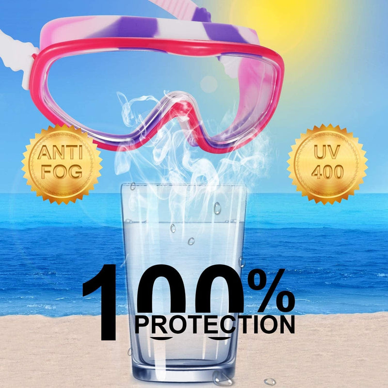 2 Pack Kids Swim Goggles, Swimming Glasses for Children from 3 to 15 Years Old Sporting Goods > Outdoor Recreation > Boating & Water Sports > Swimming > Swim Goggles & Masks Yizerel   
