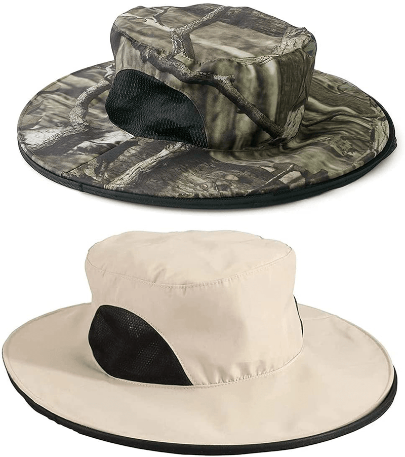 2 Pack Mosquito Head Net Hat, Sun Hat Bucket Hat with Hidden Net Mesh Mask for Outdoor Lover Fishing Hiking Gardening Beekeeping Men or Women Sporting Goods > Outdoor Recreation > Camping & Hiking > Mosquito Nets & Insect Screens N\C   