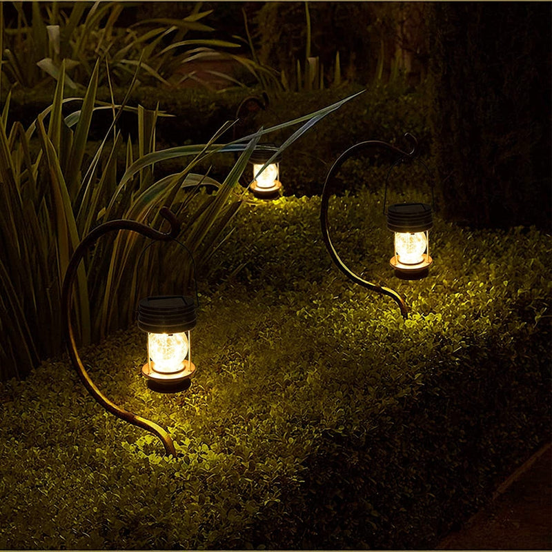 2 Pack Solar Lanterns Outdoor Waterproof Hanging Lights Decorative Solar Lantern Table Lamp Landscape Light Yard Garden Patio Warm White with Fairy LED Lights for Indoor Tabletop Desk Home & Garden > Lighting > Lamps pearlstar   
