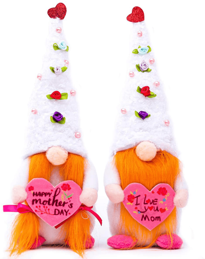 2 Pack Thanksgiving Day Gnome Decor, Handmade Plush Mother'S Day Scandinavian Tomte Swedish Gnome Cute Faceless Dwarf Household Ornaments,Thanksgiving Gift Home & Garden > Decor > Seasonal & Holiday Decorations SEEROOTOYS   
