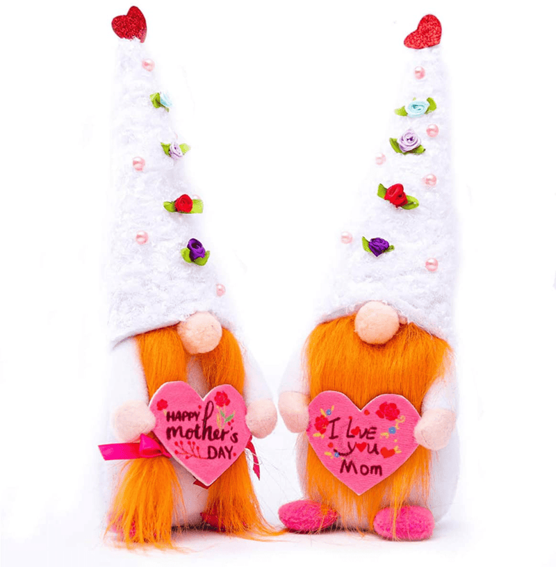 2 Pack Thanksgiving Day Gnome Decor, Handmade Plush Mother'S Day Scandinavian Tomte Swedish Gnome Cute Faceless Dwarf Household Ornaments,Thanksgiving Gift