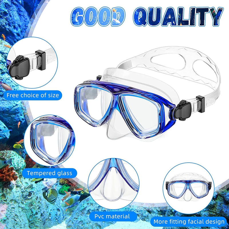 2 Packs Kids Swim Diving Mask Goggles Nose Goggles Underwater Swimming Goggles Snorkel Goggles for Kids Youth Sporting Goods > Outdoor Recreation > Boating & Water Sports > Swimming > Swim Goggles & Masks Flutesan   