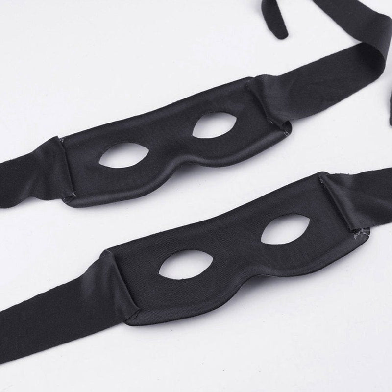 2 Pcs Classic Eye Mask Costume Mask Fancy Dress Black Party Mask Theme Party Supply Apparel & Accessories > Costumes & Accessories > Masks OZS   
