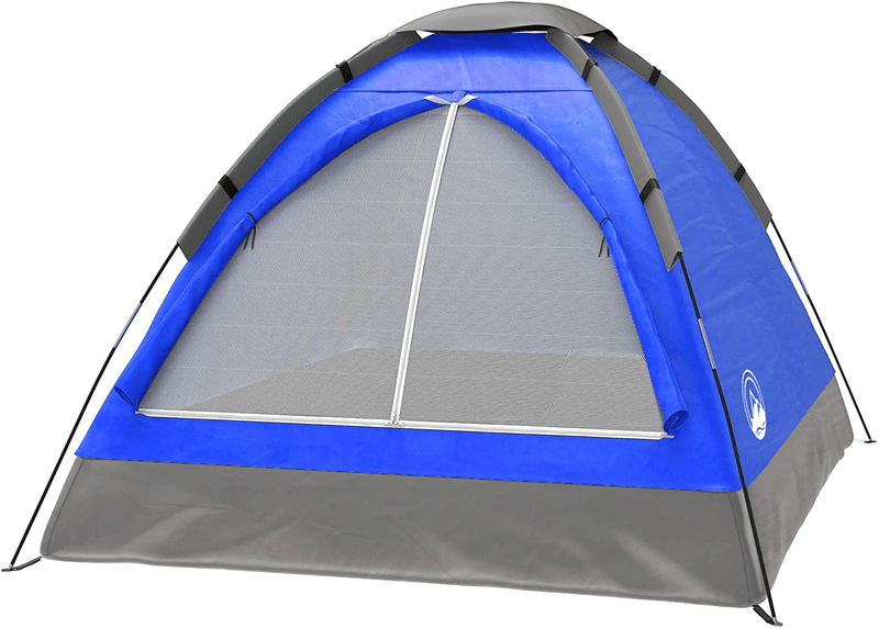 2-Person Camping Tent – Includes Rain Fly and Carrying Bag – Lightweight Outdoor Tent for Backpacking, Hiking, or Beach by Wakeman Outdoors Sporting Goods > Outdoor Recreation > Camping & Hiking > Tent Accessories Wakeman Blue  