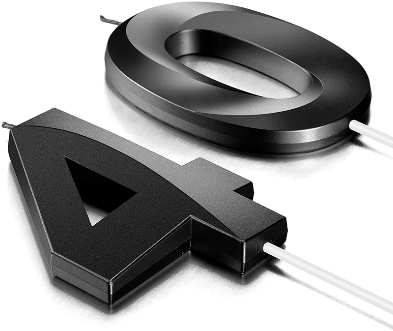 2 Pieces 40th Birthday Candles Numeral Candles 3D Diamond Shape Number 40 Candles Cake Topper for Reunions Theme Party Anniversary Birthday Party Supplies (Black) Home & Garden > Decor > Home Fragrances > Candles Nuanchu   