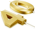 2 Pieces 40th Birthday Candles Numeral Candles 3D Diamond Shape Number 40 Candles Cake Topper for Reunions Theme Party Anniversary Birthday Party Supplies (Gold) Home & Garden > Decor > Home Fragrances > Candles Nuanchu Gold  
