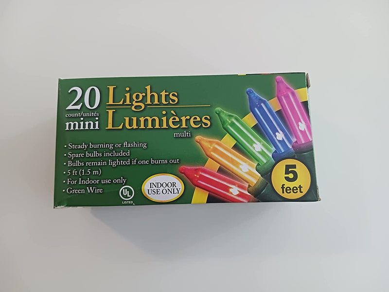 20 Count Multi Color Mini Light String Home & Garden > Lighting > Light Ropes & Strings PAIE   