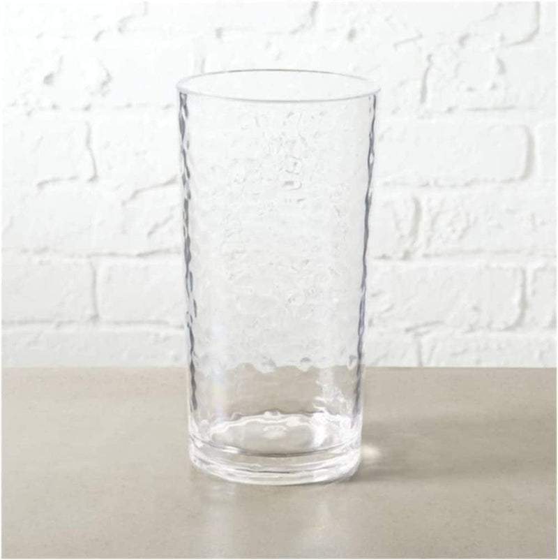 20-Ounce Acrylic Glasses Plastic Tumbler, Set of 6 Clear - Hammered Style, Dishwasher Safe, BPA Free Home & Garden > Kitchen & Dining > Tableware > Drinkware KX-WARE 12  