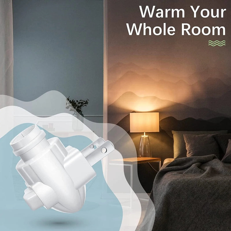20 Sets Plug in Night Light Module White Night Light Base with Shade Mounting Clip Plastic Lights Plug in Rotating Night Light Base for Making Your Own Decorative Night Lights